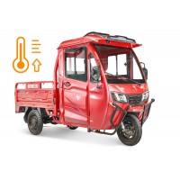 Электротрицикл Rutrike КАРГО Кабина обогрев 1500 60V1000W Красный